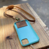 LANYARD · CAFÉ + DETALLE BRONCE