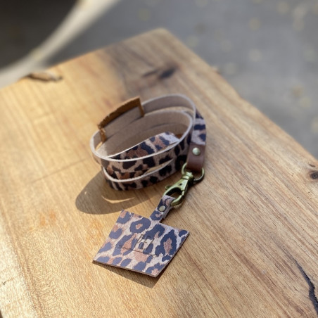LANYARD · LEOPARDO + DET. CAFÉ