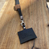 LANYARD · NEGRO + DET. LEOPARDO